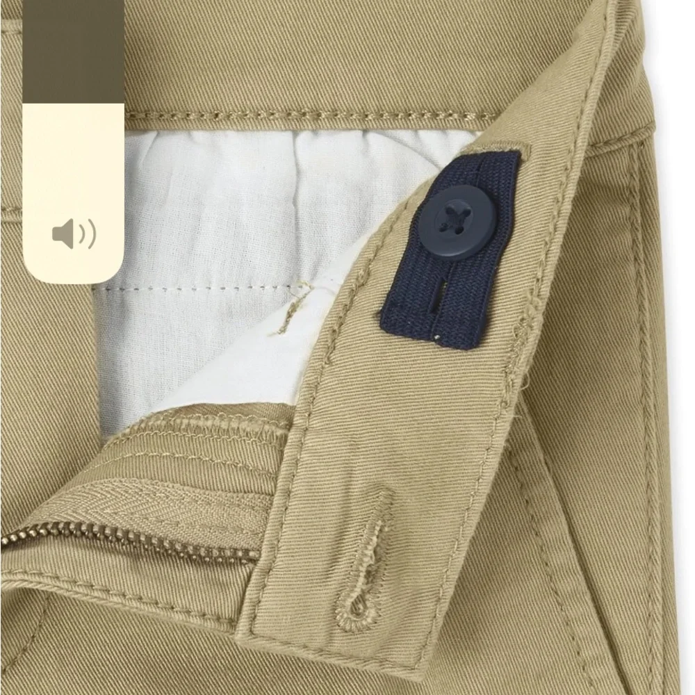 Boys Khaki Uniform Pants Children’s Place Adjustable Waist Size 14 NEW